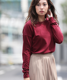 Denime | ドロップショルダーニットソーロンT(Tシャツ/カットソー)