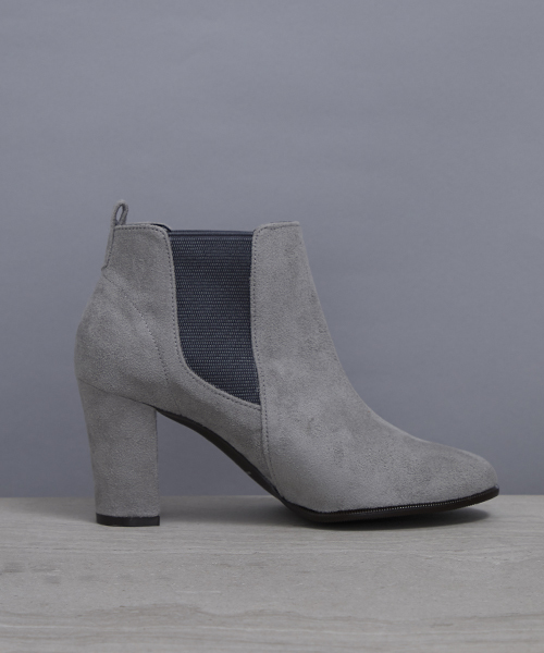 STUDIOUS（ステュディオス）の「【STUDIOUS】スウェードライクサイドゴアブーツ（ブーツ・レディース・ブラック/ライトグレー/チャコールグレー/ベージュ/グレー・L/S/M/LARGE/MEDIUM/SMALL）」の7枚目の写真