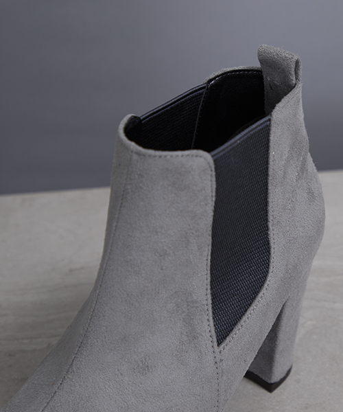 STUDIOUS（ステュディオス）の「【STUDIOUS】スウェードライクサイドゴアブーツ（ブーツ・レディース・ブラック/ライトグレー/チャコールグレー/ベージュ/グレー・L/S/M/LARGE/MEDIUM/SMALL）」の10枚目の写真