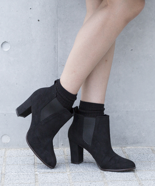 STUDIOUS（ステュディオス）の「【STUDIOUS】スウェードライクサイドゴアブーツ（ブーツ・レディース・ブラック/ライトグレー/チャコールグレー/ベージュ/グレー・L/S/M/LARGE/MEDIUM/SMALL）」の11枚目の写真