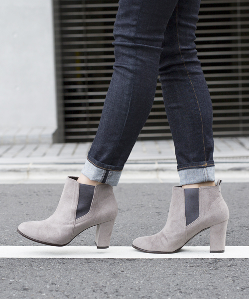 STUDIOUS（ステュディオス）の「【STUDIOUS】スウェードライクサイドゴアブーツ（ブーツ・レディース・ブラック/ライトグレー/チャコールグレー/ベージュ/グレー・L/S/M/LARGE/MEDIUM/SMALL）」の13枚目の写真