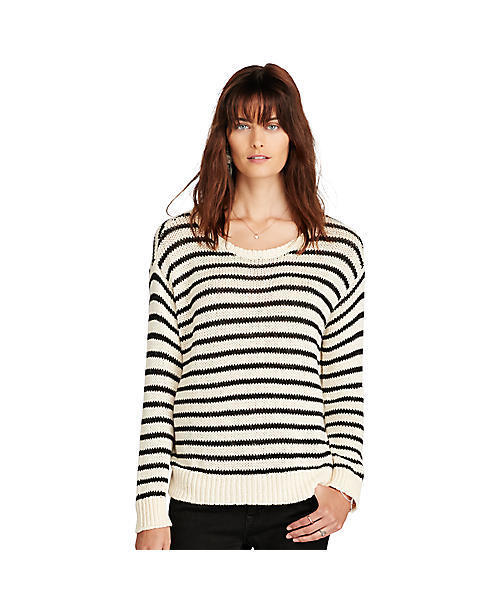 Denim & Supply Ralph Lauren（デニムアンドサプライラルフローレン）の「フリンジド コットン セーター（ニット/セーター・レディース・ブラック系8・SMALL/MEDIUM/X-SMALL/XX-SMALL/LARGE）」の5枚目の写真