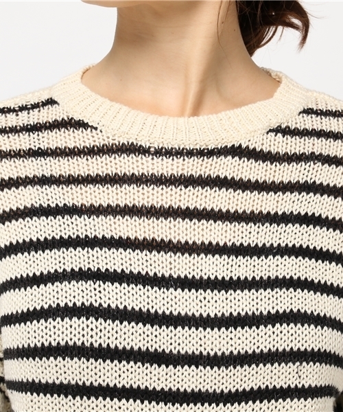 Denim & Supply Ralph Lauren（デニムアンドサプライラルフローレン）の「フリンジド コットン セーター（ニット/セーター・レディース・ブラック系8・SMALL/MEDIUM/X-SMALL/XX-SMALL/LARGE）」の7枚目の写真