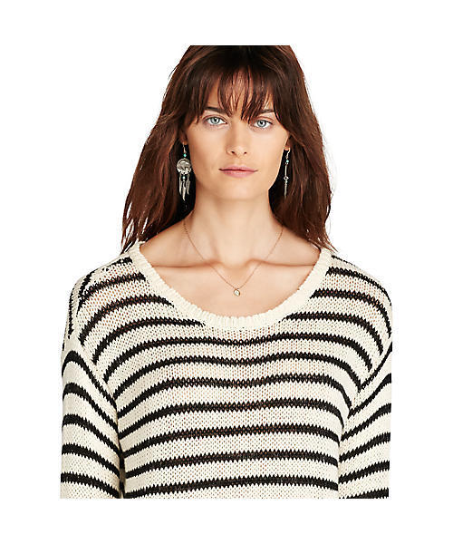 Denim & Supply Ralph Lauren（デニムアンドサプライラルフローレン）の「フリンジド コットン セーター（ニット/セーター・レディース・ブラック系8・SMALL/MEDIUM/X-SMALL/XX-SMALL/LARGE）」の4枚目の写真