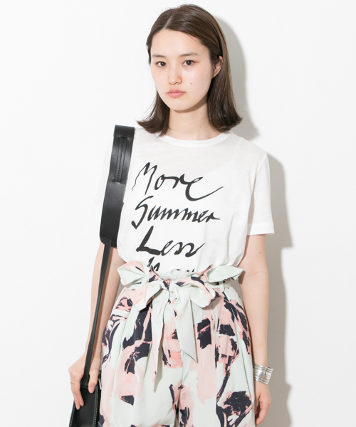 BY MALENE BIRGER（バイマレーネビルガー）の「BY MALENE BIRGER TOP（Tシャツ/カットソー・レディース・ホワイト/ライトピンク/ライトブルー・SMALL/X-SMALL）」の2枚目の写真