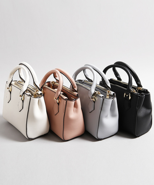 PLAIN CLOTHING（プレーンクロージング）の「モダンミニショルダーバッグ【PLAIN CLOTHING】（ショルダーバッグ・レディース・ピンク/ブラック/グレー/アイボリー・FREE）」の13枚目の写真