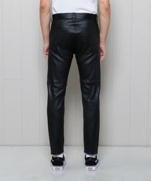 パンツ H BEAUTY&YOUTH sheep lether straight H BEAUTY＆YOUTH(エイチビューティアンドユース) SHEEP LETR