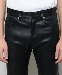 パンツ H BEAUTY&YOUTH sheep lether straight H＞シープレザー ペインターパンツ