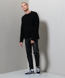 パンツ H BEAUTY&YOUTH sheep lether straight H BEAUTY＆YOUTH(エイチビューティアンドユース) SHEEP LETR