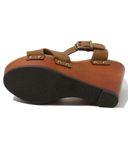 Another Edition（アナザーエディション）の「AE CROSS ST SNDL100（サンダル・レディース・ブラウン/ダークブラウン・SMALL/MEDIUM/LARGE）」の4枚目の写真
