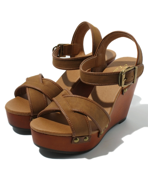 Another Edition（アナザーエディション）の「AE CROSS ST SNDL100（サンダル・レディース・ブラウン/ダークブラウン・SMALL/MEDIUM/LARGE）」の10枚目の写真