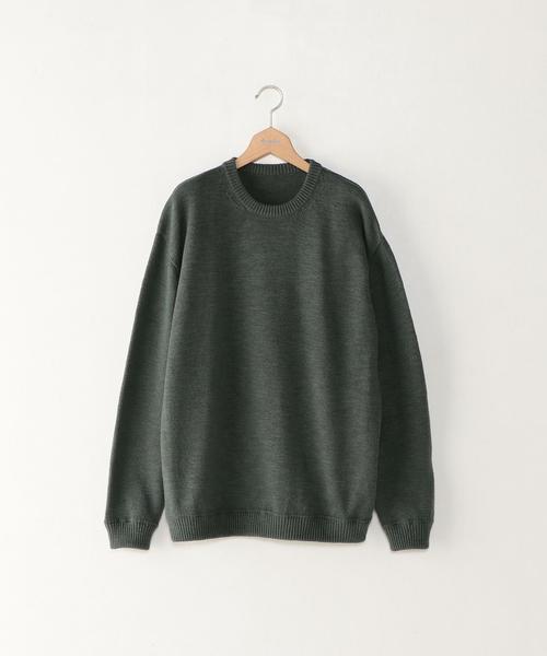 crepuscule（クレプスキュール）の「＜crepuscule＞ C/W CREW/ﾆｯﾄ（ニット/セーター・メンズ・ブラック/シャーベット/ライム・1/2）」の2枚目の写真