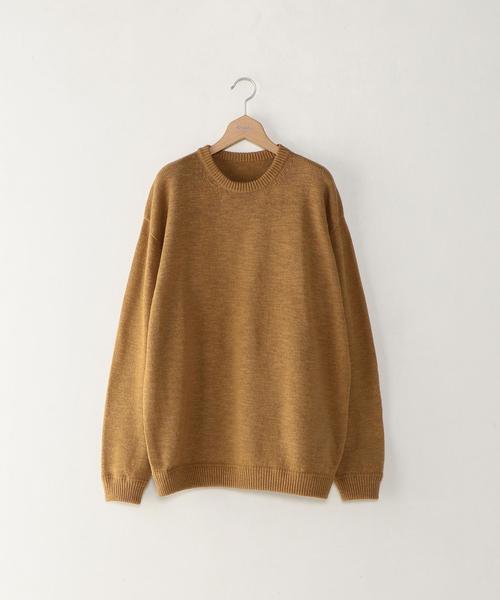 crepuscule（クレプスキュール）の「＜crepuscule＞ C/W CREW/ﾆｯﾄ（ニット/セーター・メンズ・ブラック/シャーベット/ライム・1/2）」の3枚目の写真