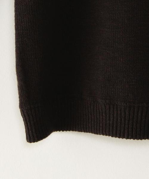 crepuscule（クレプスキュール）の「＜crepuscule＞ C/W CREW/ﾆｯﾄ（ニット/セーター・メンズ・ブラック/シャーベット/ライム・1/2）」の7枚目の写真