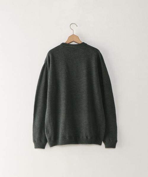 crepuscule（クレプスキュール）の「＜crepuscule＞ C/W CREW/ﾆｯﾄ（ニット/セーター・メンズ・ブラック/シャーベット/ライム・1/2）」の9枚目の写真