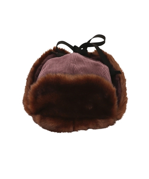 merry jenny（メリージェニー）の「エコファーフライトキャップ（その他雑貨・レディース・ブラック/パープル・FREE）」の8枚目の写真