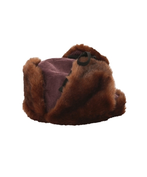 merry jenny（メリージェニー）の「エコファーフライトキャップ（その他雑貨・レディース・ブラック/パープル・FREE）」の9枚目の写真