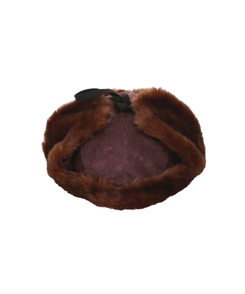 merry jenny（メリージェニー）の「エコファーフライトキャップ（その他雑貨・レディース・ブラック/パープル・FREE）」の10枚目の写真