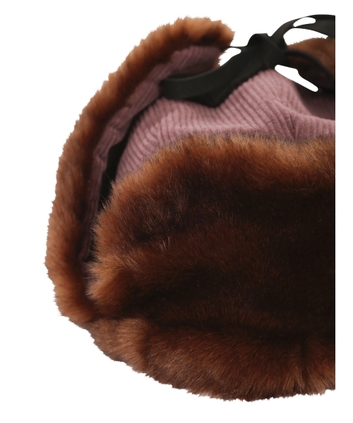 merry jenny（メリージェニー）の「エコファーフライトキャップ（その他雑貨・レディース・ブラック/パープル・FREE）」の11枚目の写真