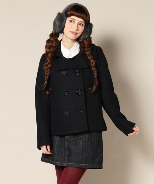 FIDELITY（フィデリティ）の「FIDELITY SHORT ピーコート（ピーコート・レディース・ネイビー/ベージュ・FREE）」の11枚目の写真