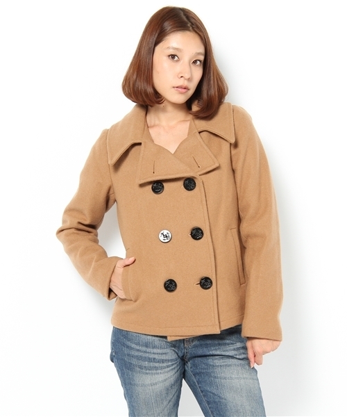 FIDELITY（フィデリティ）の「FIDELITY SHORT ピーコート（ピーコート・レディース・ネイビー/ベージュ・FREE）」の2枚目の写真