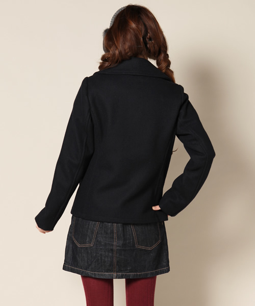 FIDELITY（フィデリティ）の「FIDELITY SHORT ピーコート（ピーコート・レディース・ネイビー/ベージュ・FREE）」の6枚目の写真