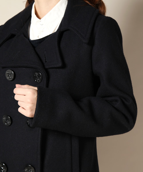 FIDELITY（フィデリティ）の「FIDELITY SHORT ピーコート（ピーコート・レディース・ネイビー/ベージュ・FREE）」の9枚目の写真