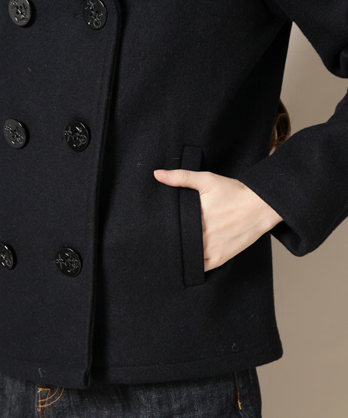 FIDELITY（フィデリティ）の「FIDELITY SHORT ピーコート（ピーコート・レディース・ネイビー/ベージュ・FREE）」の10枚目の写真