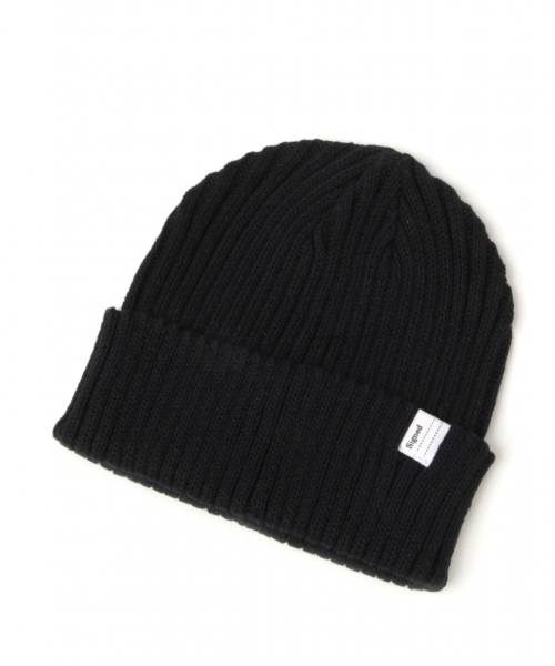 GLOBAL WORK（グローバルワーク）の「【抗菌防臭】綿麻ニットワッチキャップ/780663（ニットキャップ/ビーニー・メンズ・ブラック/ライトブルー/レッド/ライトイエロー/ネイビー/ホワイト/グレー・FREE）」の3枚目の写真