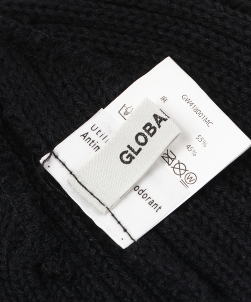 GLOBAL WORK（グローバルワーク）の「【抗菌防臭】綿麻ニットワッチキャップ/780663（ニットキャップ/ビーニー・メンズ・ブラック/ライトブルー/レッド/ライトイエロー/ネイビー/ホワイト/グレー・FREE）」の15枚目の写真