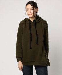 STYLEBLOCK | ビッグシルエットドロップショルダーサイドジップロング丈パーカー(パーカー)
