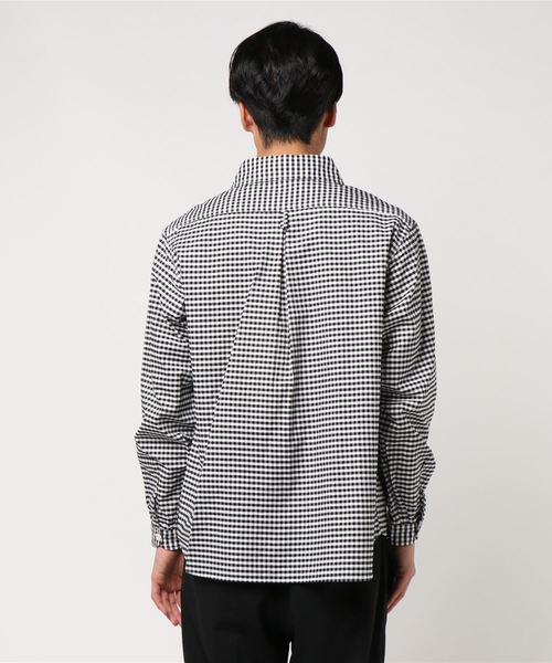 DANTON ダントン　良品　プルオーバーシャツ　チェック　ブラック　36 DANTON ダントン 良品 プルオーバーシャツ チェック ブラック 36