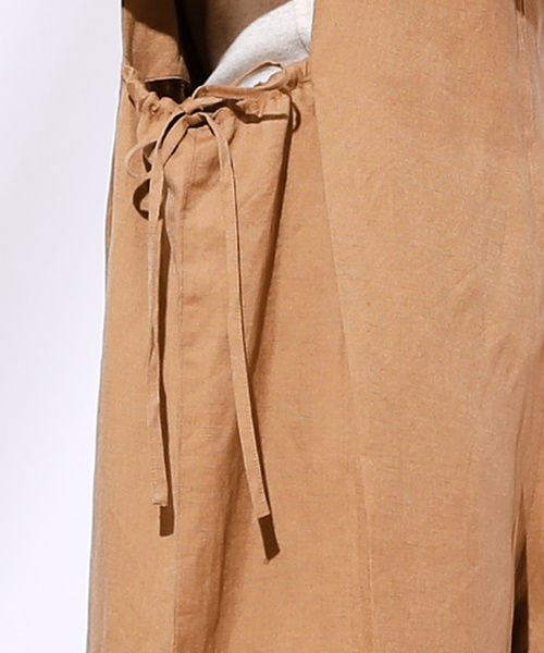 CIAOPANIC（チャオパニック）の「リネンサロペット（サロペット/オーバーオール・レディース・ベージュ/カーキ・FREE）」の8枚目の写真