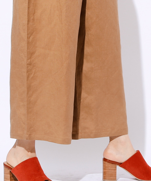 CIAOPANIC（チャオパニック）の「リネンサロペット（サロペット/オーバーオール・レディース・ベージュ/カーキ・FREE）」の9枚目の写真