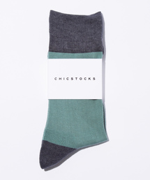 CHICSTOCKS | 【CHICSTOCKS】TWO TONE SOX/ツートーンソックス(ソックス/靴下)