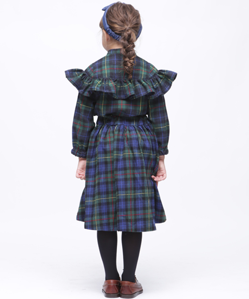 RUGGEDWORKS(ラゲッドワークス)の「ネルチェックフリルブラウス(シャツ/ブラウス・キッズ・レッド/グリーン・90cm/110cm/100cm/120cm/130cm/140cm)」の7枚目の写真