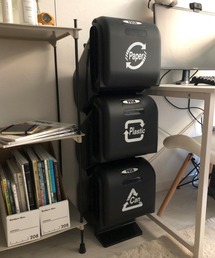 entre square（アントレスクエアー）の「VIDA/スリーサイクルカン 分別 3段 ごみ箱 【直営店限定】（ダストボックス）」