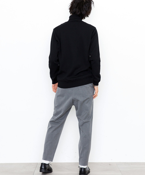 STUDIOUS（ステュディオス）の「【STUDIOUS】ミラノリブタートルネック（ニット/セーター・メンズ・ホワイト/ブラック/ブラウン/ブルー・1/2/3）」の9枚目の写真