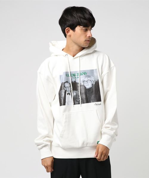 ROOPTOKYO（ループトウキョウ）の「GUESS/ゲス Keith+Andy Hoodie（パーカー・レディース・ホワイト/ブラック・M/L/XL）」の5枚目の写真