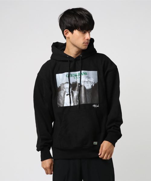 ROOPTOKYO（ループトウキョウ）の「GUESS/ゲス Keith+Andy Hoodie（パーカー・レディース・ホワイト/ブラック・M/L/XL）」の6枚目の写真