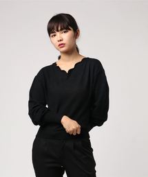 JILL by JILL STUART | バックパールスカラップニット(ニット/セーター)