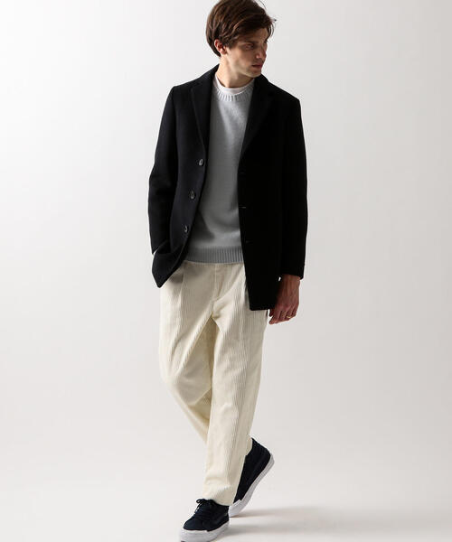 BEAUTY&YOUTH UNITED ARROWS（ビューティーアンドユースユナイテッドアローズ）の「【WEB限定】 by ダブルフェイス メルトン ショート チェスターコート ◆（チェスターコート・メンズ・ブラック/ベージュ/ネイビー/グレー・SMALL/MEDIUM/LARGE/X-LARGE）」の17枚目の写真