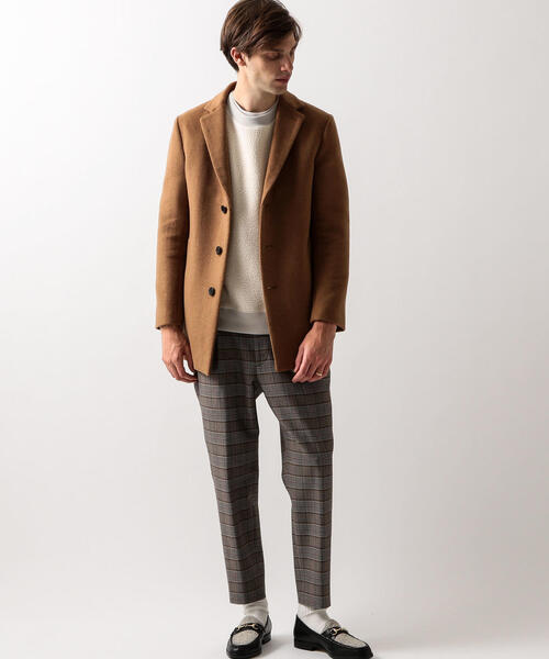 BEAUTY&YOUTH UNITED ARROWS（ビューティーアンドユースユナイテッドアローズ）の「【WEB限定】 by ダブルフェイス メルトン ショート チェスターコート ◆（チェスターコート・メンズ・ブラック/ベージュ/ネイビー/グレー・SMALL/MEDIUM/LARGE/X-LARGE）」の11枚目の写真