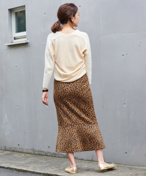 DouDou（ドゥドゥ）の「レオパードマーメイドスカート（スカート・レディース・ブラウン/グレー・FREE）」の21枚目の写真
