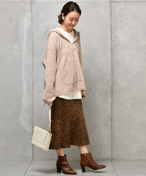 DouDou（ドゥドゥ）の「レオパードマーメイドスカート（スカート・レディース・ブラウン/グレー・FREE）」の17枚目の写真