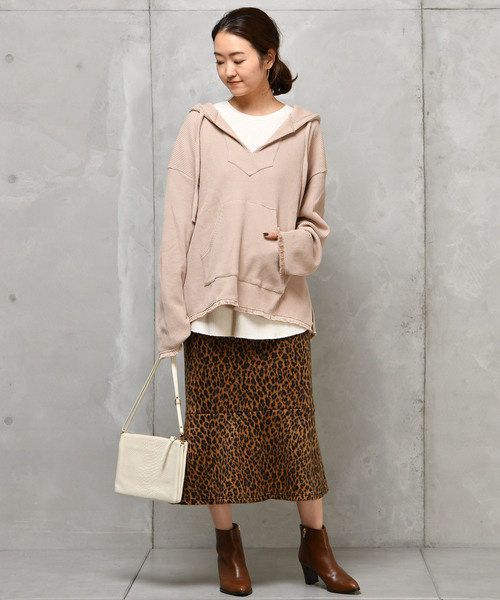 DouDou（ドゥドゥ）の「レオパードマーメイドスカート（スカート・レディース・ブラウン/グレー・FREE）」の20枚目の写真