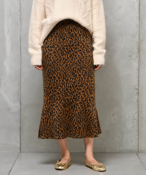 DouDou（ドゥドゥ）の「レオパードマーメイドスカート（スカート・レディース・ブラウン/グレー・FREE）」の16枚目の写真
