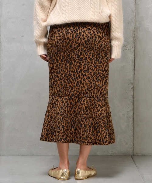 DouDou（ドゥドゥ）の「レオパードマーメイドスカート（スカート・レディース・ブラウン/グレー・FREE）」の13枚目の写真