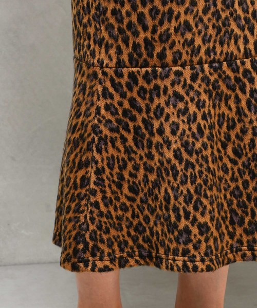 DouDou（ドゥドゥ）の「レオパードマーメイドスカート（スカート・レディース・ブラウン/グレー・FREE）」の10枚目の写真