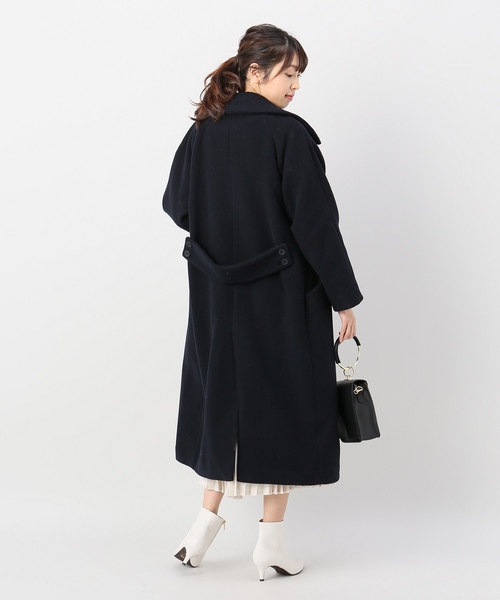 JOINT WORKS(ジョイントワークス)の「ダブルモッサBIGカラーコート◆(チェスターコート・レディース・ネイビー/カーキ・FREE)」の17枚目の写真